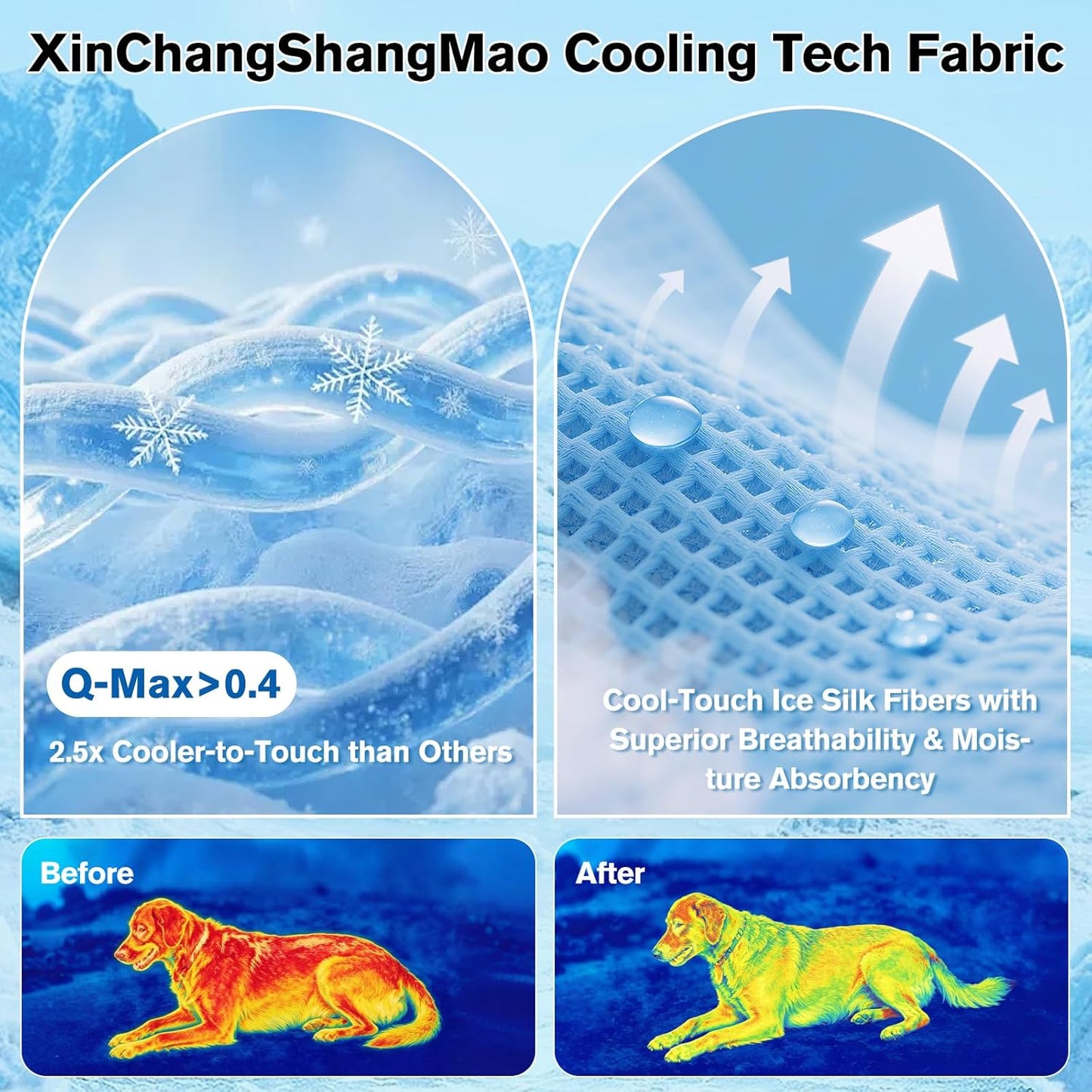 Dog Cooling Mat Ice Silk Cooling Pad for Cats Indoor Washable Summer Mat