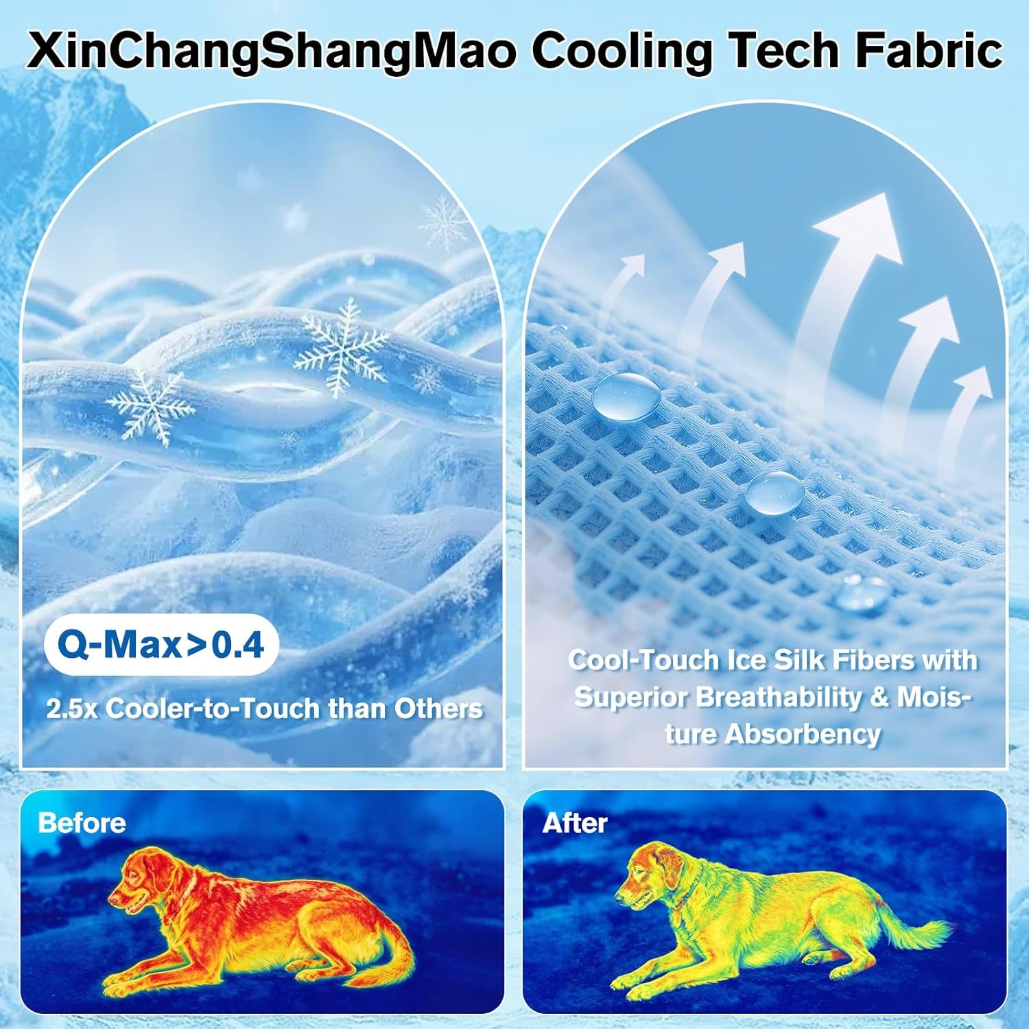 Dog Cooling Mat Ice Silk Cooling Pad for Cats Indoor Washable Summer Mat
