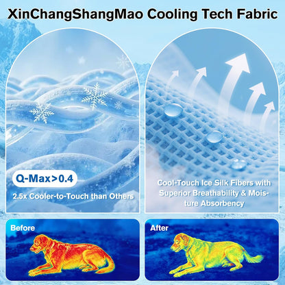 Dog Cooling Mat Ice Silk Cooling Pad for Cats Indoor Washable Summer Mat