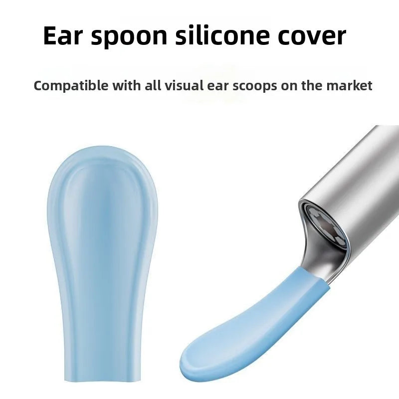 40PCS Silicone Ear Spoon Replacement Tips Universal Wax Removal Spoon Reusable and Washable