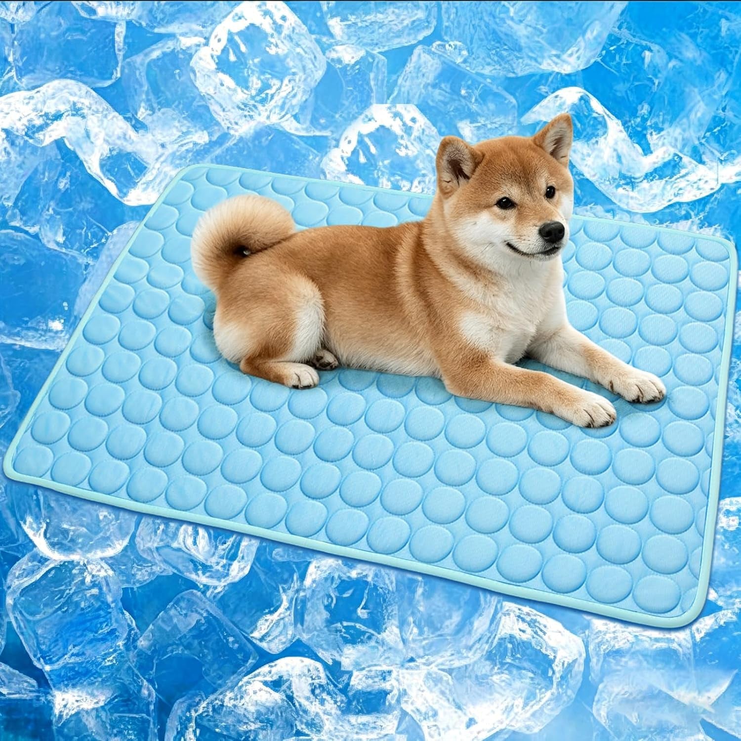 Dog Cooling Mat Ice Silk Cooling Pad for Cats Indoor Washable Summer Mat